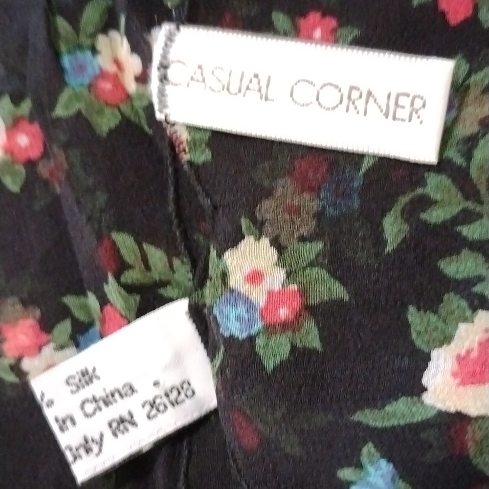 (421) Set Of 3 Silk Scarfs Square 20 Inches Casual Corner 90s Vintage View 3